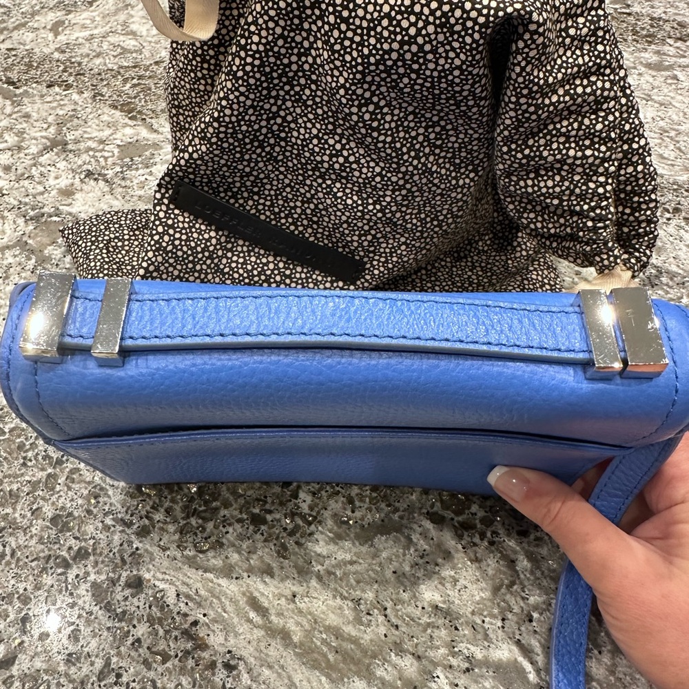 Loeffler Randall Blue Leather Crossbody Bag - Picture 6 of 9